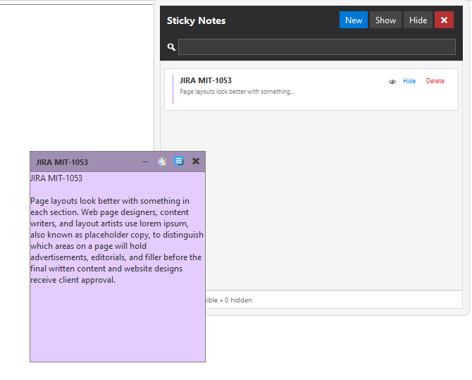 StickNotes Highlights
